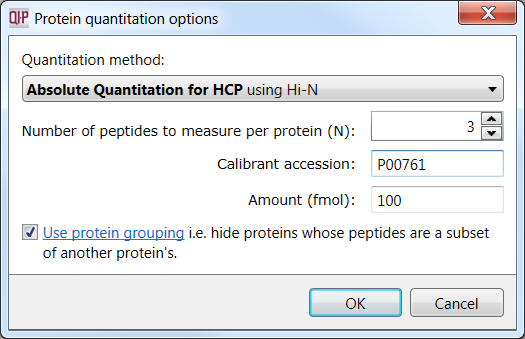 Selecting the calibrant